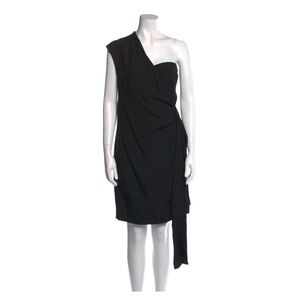 Victoria Victoria Beckham Black One Shoulder  Cocktail Dress UK 14 US10